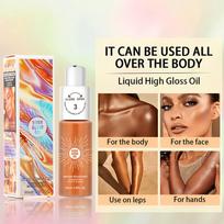 5-Piece Body Shimmer Oil Set – 5-Color Glossy Glow Kit for Daily Wear, Club, Parties & Music Festivals One Size