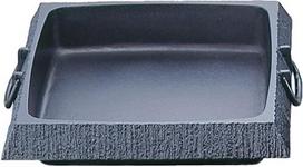 Iwachu Sukiyaki Stone Garden Square Black Baked Inner Dimensions 24 x 24 IH Nambu 20027 Pot, (Large), Finish, cm, Compatible, Ironware, juoda