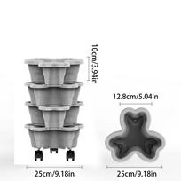 Strawberry Tower Secure Drainage Stackable Planter Indoor Outdoor Gardening Pots for Yard Farm Patio Balcony Lawn Home Apartment