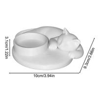 Cat Candle Holder Kitten Sleeping Design Dinner Table Decor Cat Candlestick Holders for Home Room Mantel Fireplace Farmhouse balta