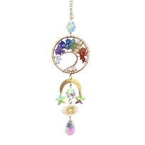 Drops Crystal Ball Crystal Car Hanger Sun/Moon/Star Moon Crystal Pendant  Outdoor Sun