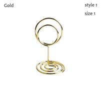 Wedding Supplies Paper Clamp Rose Gold Table Numbers Holder Photos Clips Clamps Stand Place Card style1-size1 auksas