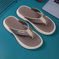 Summer Men's Flip-flops Massage Granule Men Slippers Comfortable Beach Sandals Men Casual Shoes House Flip Flops Bathroom Shoes 40-41 ruda