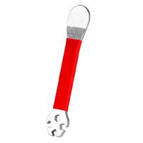 Reinforced Steel Spoke Wrenches Cyclists Essential Steel Spoke Adjustment Tool for Smooth Wheel Alignment raudona