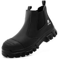 Men Safety Work Boots Steel toe Shoes Anti-smash Anti puncture Men's boots Safety Shoes lightweight Comfort Protection Shoes 38