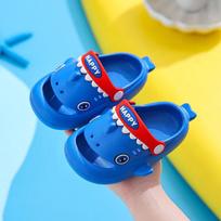 Ryklio EVA Perforuoti Vasariniai Basutės Vaikams - Neslystančios Animacinių Filmukų Namų Šlepetės Berniukams ir Mergaitėms. Size 24-25, 13.5cm for 2 years