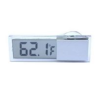 LCD skaitmeninis temperatūros matuoklis, skirtas vidaus lauko siurbimo taurei automobiliniam termometrui white