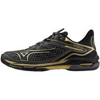 [Mizuno] Tennis Shoes Wave Exceed Tour 6 AC Dark Gray x Gold x Black 24.5 cm 2E