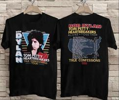 Vintage 1986 Bob Dylan Tom Petty Heartbreakers Alone + Together True Confessions 2XL gray