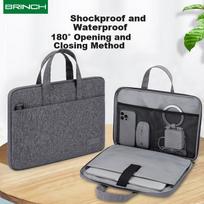 BRINCH Laptop Bag, 13.3-Inch Business Handbag, Suitable for Huawei, Xiaomi, And Apple Laptops