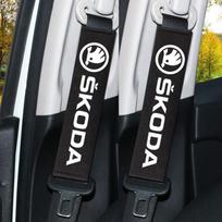 AHUN5 Car Headrest Neck Pillow Seat Belt Shoulder Pad For Skoda Octavia Fabia Rapid Kamiq Scala Kodiaq Superb VisionS Yeti Karoq Enyaq