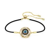 Swarovski Symbolica Velnio akies rašto dizaino sintetinio kubinio cirkonio kristalų apyrankė moteriška juoda 5692167 juoda