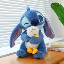 Stitch pliušinis žaislas Žvaigždė Animacinis įdarytas lėlė Gimtadienio dovana Pagalvė 25cm mėlyna