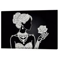 DIY Pearl Painting Kit with Frame 20x30cm Pearl Gem Paintings Picture Arts Craft for Adults Beginners Home Wall Decor
