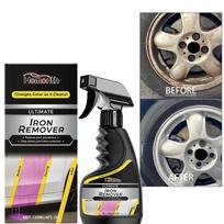 120ml Ultimate Iron Remover Spray Car Rust Remover for Wheel Exhaust Pipe, Metal Rust Dissolver Paint Safe Rust Cleaner for Auto 1pcs