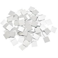 100 VNT. 20X20MM Stikliniai Veidrodiniai Lipdukai Mažos Kvadratinės Plytelės Didmeninė Prekyba „Pasidaryk Pats“ Veidrodinis Rutulys Stiklinės Sienos Lipdukai Lipnūs Namų Dekoras sidabras