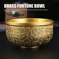 10cm Feng Shui Brass Bowl Brass Brass Treasure Bowl Chinese Fortune Bowl  Home Decor
