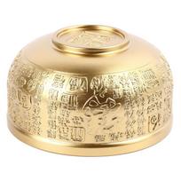 10cm Feng Shui Brass Bowl Hundred Blessings Brass Treasure Bowl Wealth Money Bowl  Gift For Wealth