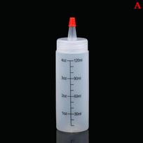 120/350/450 ml plastikinis adatinis svarstyklės suspaudžiamas buteliukas, nepralaidus virtuvėje 120ml
