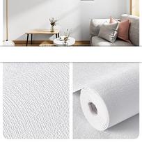 10M Lininis 3D Putų Lipnus PVC Vienspalvis Sutirštintas Vandeniui Atsparus Fono Sienos Renovacijai Tapetai Sienų Lipdukai balta