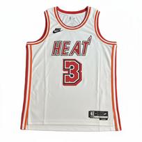 Nike NBA Fan Edition Miami Heat Wade 3 Retro Memorial Crew Neck Pullover Basketball Jersey Men jerseys DO9490-100 L