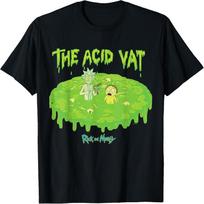 Rick and Morty Acid Vat Adult Cartoon Fashion T-Shirt S juoda
