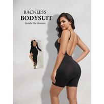 Seamless Shapewear Plus Size Women's Waist Trainer Corset Butt Lifter Backless Back-Defining Boyshort Bodysuit S juoda