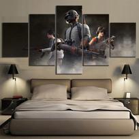 5Pcs 10 Pubg Battlegrounds Game Modular Wall Art Canvas Posters Pictures Paintings Home Decor Accessories Living Room Decoration 20x35 20x45 20x55cm