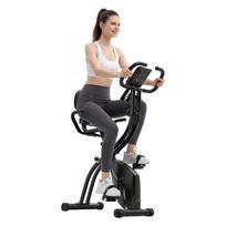 Formile - YZJ - 501 Treniruoklis dviratis, Namų fitneso atlošiamas dviratis su 16 pasipriešinimo lygių, LCD ekranu, Ergonomišku dizainu juoda