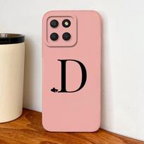 For Honor X8 X8A X8B X8C Case Simple Heart Letters Full Protection Phone Cases For Honor X 8 5G Soft Liquid Silicone Back Covers Honor X8b
