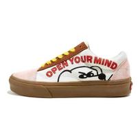 FEVER DOG x Vans Old Skool Low Top Unisex Skate Shoes White Brown Pink VN0A4OE25V8 37