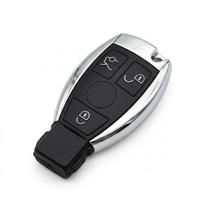 Pakeičiamas 3 mygtukų išmanusis automobilio raktų pakabuko korpusas Mercedes Benz C E S klasės W204 W211 W212 automobilių priedams white