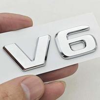 3D ABS Automobilio Raidės Logotipas V6 Ženklelis Lipdukas Galinės Bagažinės Emblema Lipdukai Mercedes Benz GLE ML SLK Klasėms W204 C280 Automobilių Aksesuarai white