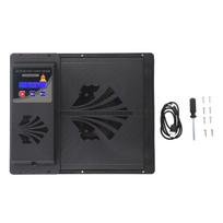 Automatinės vištidės durys USB Horizontaliai atsidarančios Automatinis vištidės durų atidarytuvas su laikmačiu juoda