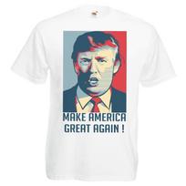 Adults Make America Great Again Donald Trump Usa Unisex White TShirt 2XL