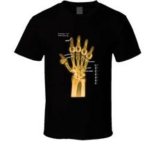 Kobe Bryant Hand X Ray Championship Rings Basketball Fan T Shirt S