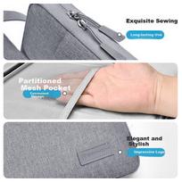 BRINCH Full-Open Laptop Bag 12/13.3 Inch Unisex Business Lightweight Notebook Case