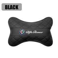 ugmsr6 Car Seat Headrest Auto Logo Neck Pillow For Alfa Romeo STELVIO Giulia 159 Giulietta 147 Mito 156 MTO Sportiva Car Accessories