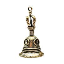 Antique Brass Bell Wind Chime Mini Copper Fengshui Bell  Keychain Pendant varis