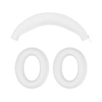 Replacement Protective Cover Silicone Headband for Anker Soundcore Life Q20i balta