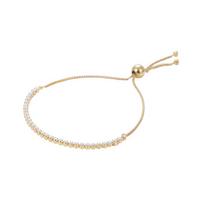 Pandora Shine reguliuojama 925 prabos sidabro apyrankė su sintetiniais kubiniais cirkoniais moterims 560524CZ sidabras