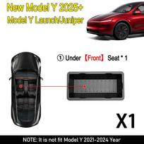 cfseh5 For Tesla New Model Y 2025 Launch Juniper Seat Storage Box Center Console Organizer Bins Front Rear Tray Trash Accessories