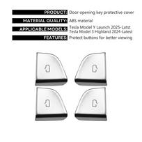 cfseh5 For Tesla New Model Y Launch 2025 Model 3 Highland 2024 Door Lock Switch Open Button Cover Protector