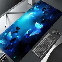 Blue Butterfly Mousepad Desk Pad Large Gaming Mouse Pad Gamer Ofice Mat Mouse Pad  Pad Unisex 30cmx60cm(11.8x23.6inch)