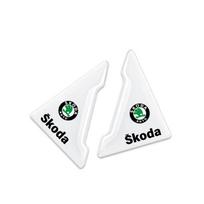 RKGU1 CAR Skoda Octavia Rapid Kodiaq Karoq Fabia Car Door Corner Cover Anti-Collision Transparent Sticker  Adhesive Rubber Accessories