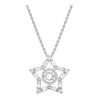 Swarovski Stella Mixed Cut Star Rhodium Plated Necklace Women's 5617919 balta
