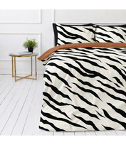 Satino patalynės komplektas „Exotic Zebra“ (140x200 cm)