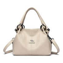 Large capacity messenger bag for women  soft leather bags  designer brand  feminine bag