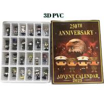 3D 250th Anniversary Advent Calendar,24 Day Countdown and Iconic Character Collectibles, Gifts for Military Fans and VeteransLovers ruda