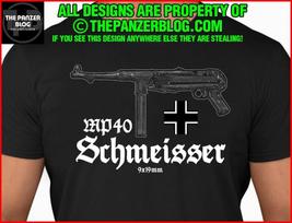 MP40 T-Shirt WWII German Rifle Version 1 Unisex T-Shirt XXXXL
